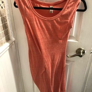 Free people orange tunic dress